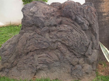 Contorted lava