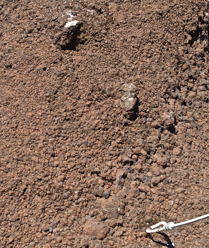 Figure 13C - Assemblage of rather coarse pyroclasts (width of picture, approximately 30 cm) (Pico do Arieiro, Madeira).