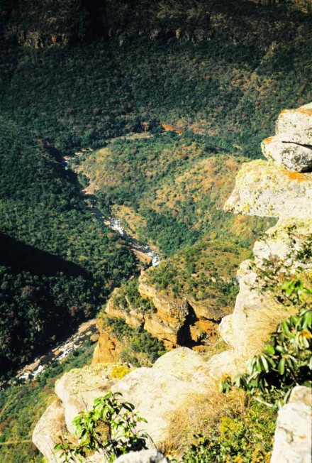 Figure 70 - Blyder River, view down the canyon (South Africa).