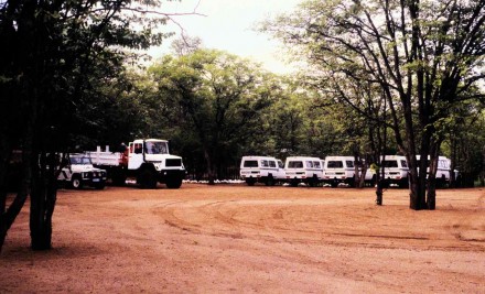 Figure 150 - Partial vehicle fleet of the opposition (Caama region, Angola).