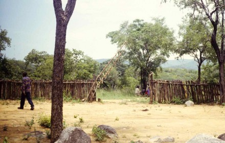 Figure 147 - The entrance to my prospecting camp (Bentiaba, Angola).